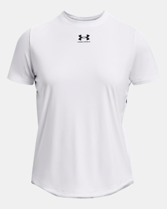 女士UA Challenger Pro訓練短袖T恤 in White image number 4